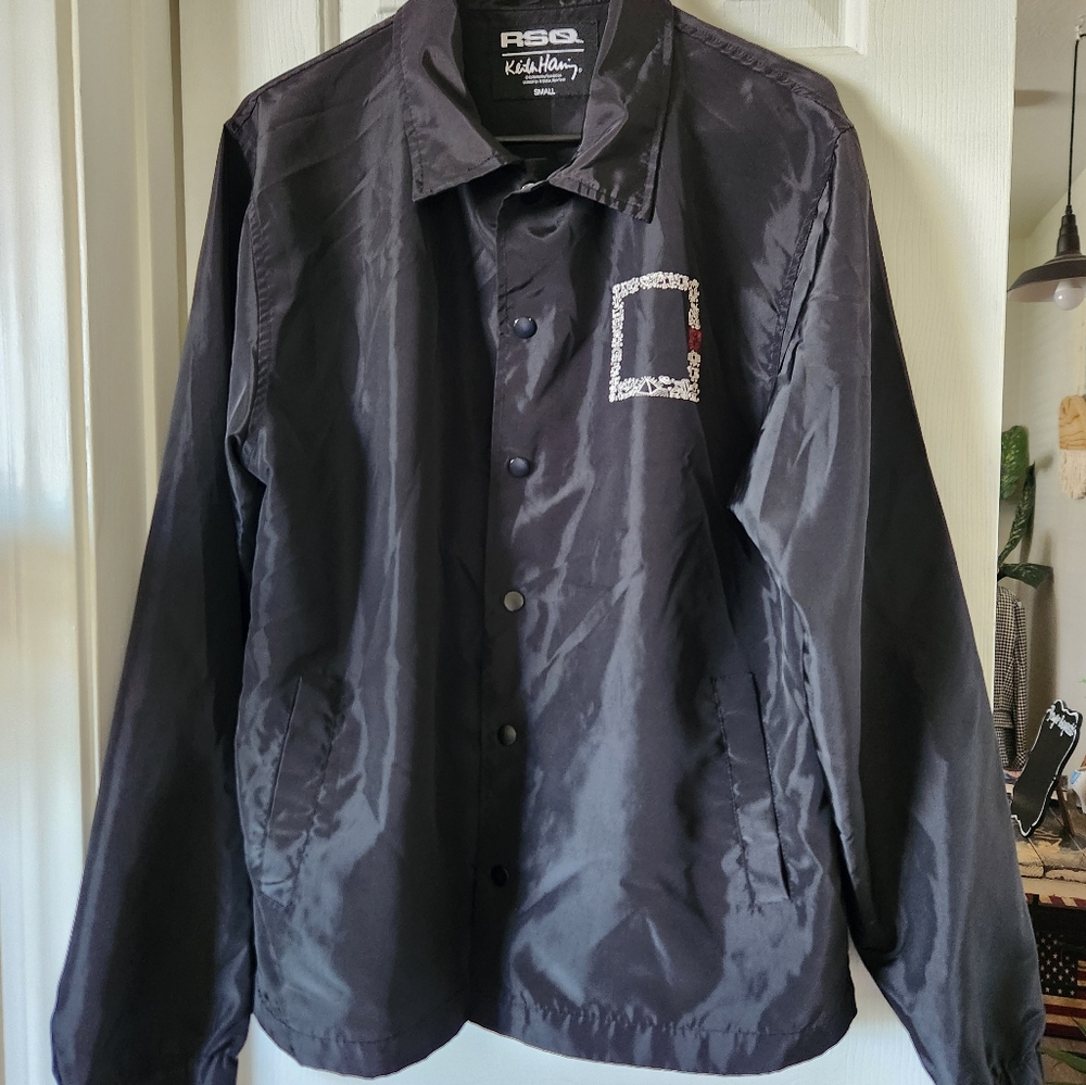 RSQ Keith  Haring windbreaker sz small